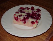 Saldkrējuma - aveņu pudiņš